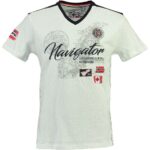Moška kratka majica GEOGRAPHICAL NORWAY JAKSPARO SS bela