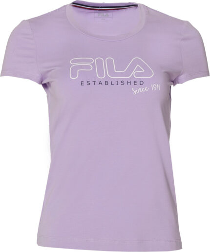 Ženska majica s kratkimi rokavi FILA SVENJA pastelno vijolična