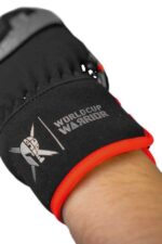 Smučarske rokavice WORLDCUP WARRIOR TEAM MITTEN črna/srebrna/fluo rdeča - slika 4