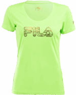 Ženska majica s kratkimi rokavi FILA PALENA zelena